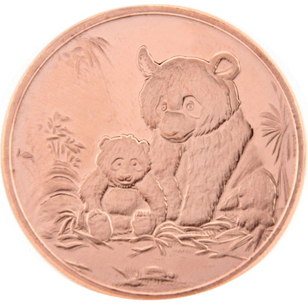 1 AVDP Unze Kupfer - Panda
